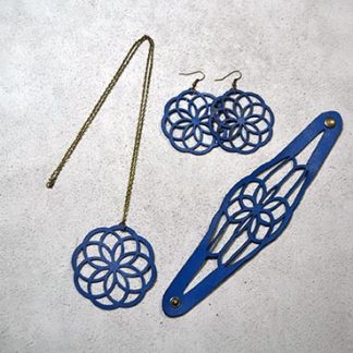 Parures Rosaces en cuir // 3 couleurs