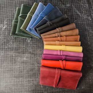 blagues à tabac dur à cuir fermeture cordon tabatière