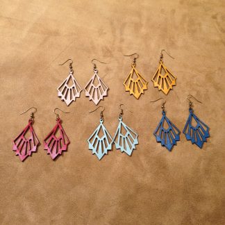 boucles d oreille cuir laser
